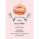 Pink Watercolor Pumpkin Baby Shower Invitations Image 3 of 6
